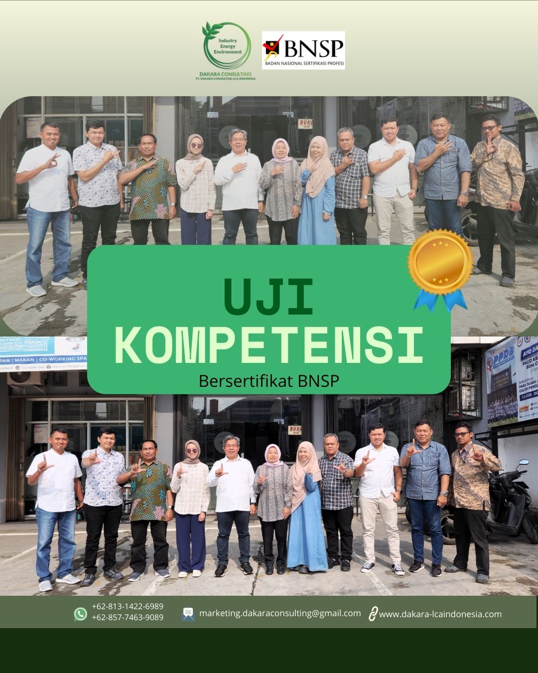 🌱 Uji Kompetensi Bersertifikat BNSP - LCA 2025  -> 2/05/2025🌱